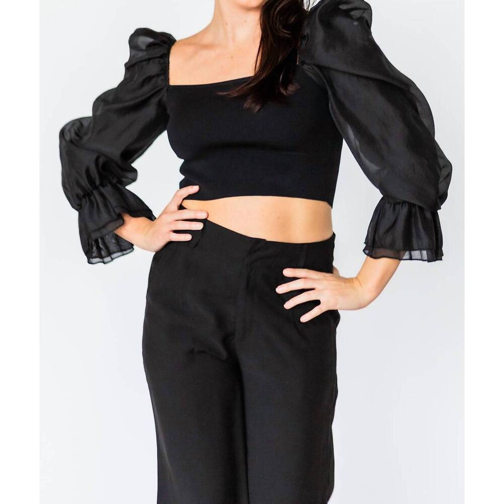 NEW FALCON PARK harper top in black